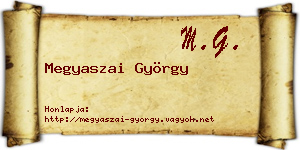 Megyaszai György névjegykártya